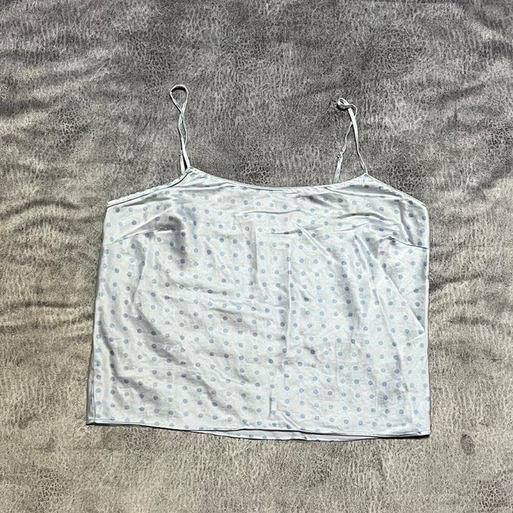 Vintage victorias secret polka dot silk cami